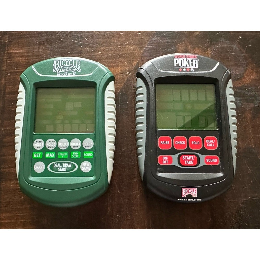 Bicycle Illuminated Black Jack  Deuces Wild Poker Lot Game Gambling Handheld